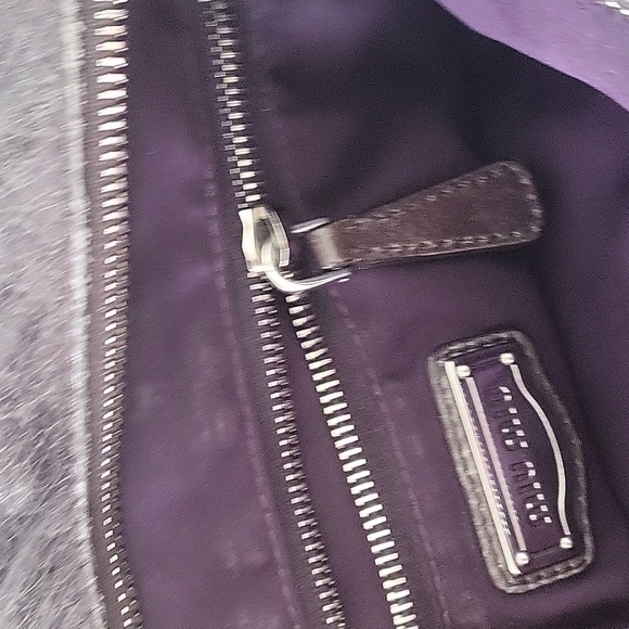 MIU MIU grey brown leather shoulder bag with handles and should strap - Picture 7 of 9